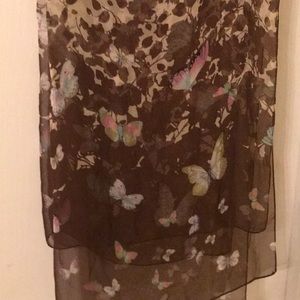 Beautiful Sheer Butterfly Scarf